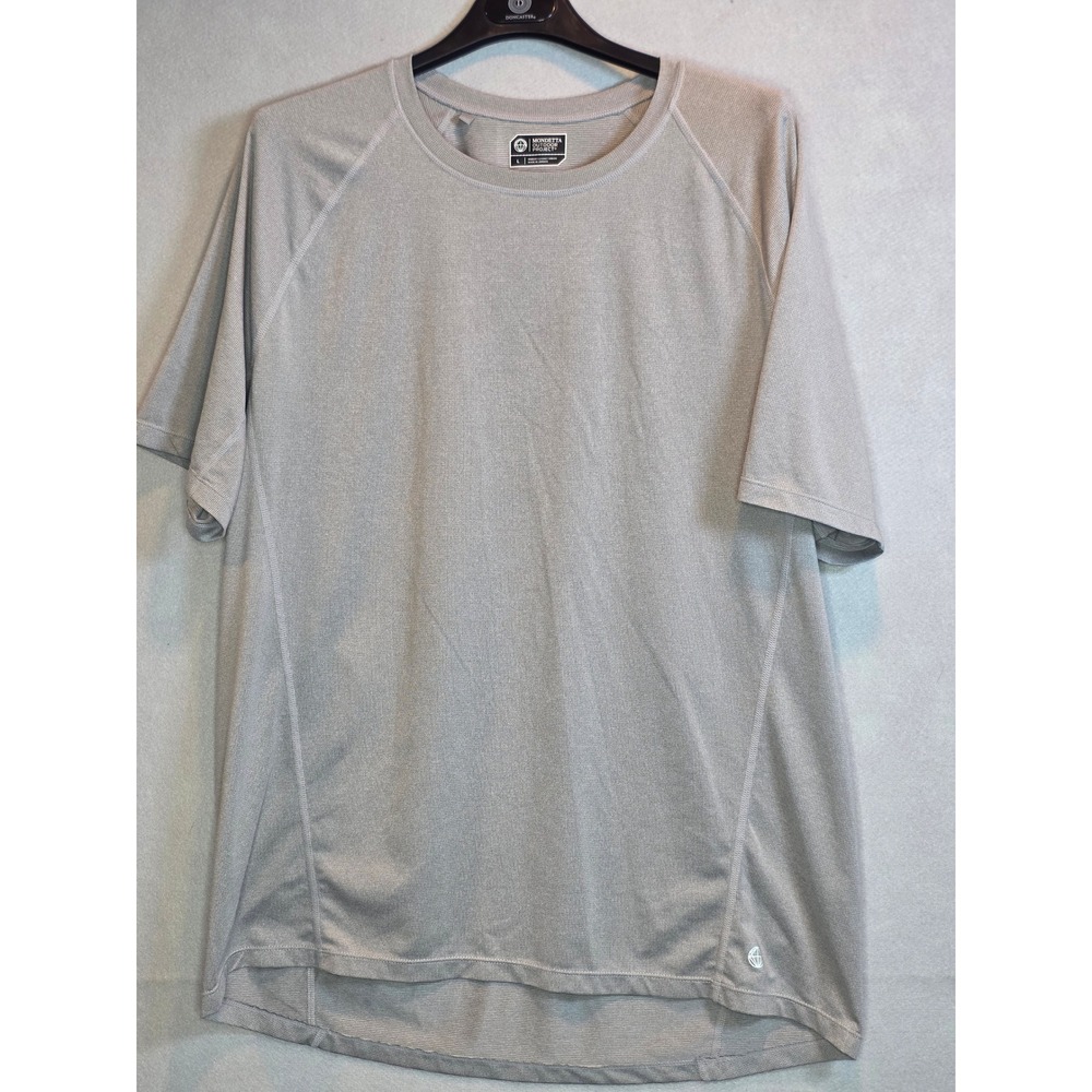 Mondetta Outdoor Project Mens Large Gray Polygiene Performance T-Shirt Raglan